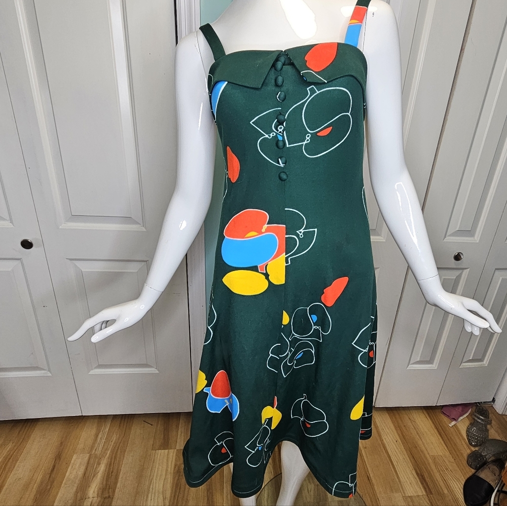 1970s sun dress retro pinup